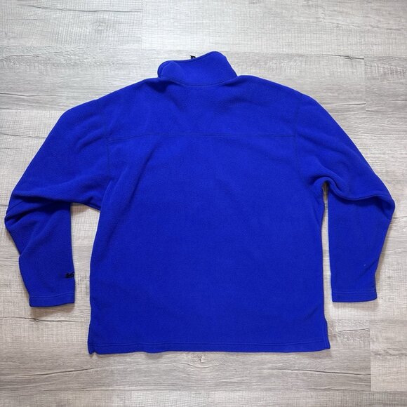 Vintage Rei Micro Series Polartec Fleece Pullover Half Zip Blue Mens Large USA - Picture 8 of 8